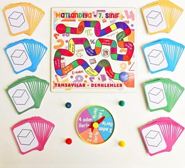 Oyunlarla Fen Matlandiya - 7. Sınıf Kutu Oyunu - Matematik İşlem Eğitici Eğlenceli Beceri Oyunu - Image 1