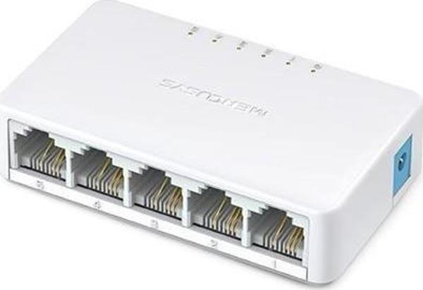Tp-Link Mercusys MS105 5 Port 10-100 Mbps Switch Plastik Kasa - Image 1