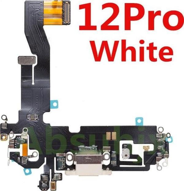 Tkgz İphone 12 PRO FULL Şarj Soketi (BEYAZ) - Image 1