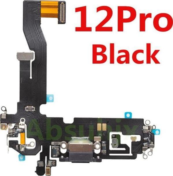 Tkgz İphone 12 PRO FULL Şarj Soketi (SİYAH) - Image 1