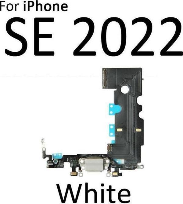 Tkgz İphone SE 2020 FULL Şarj Soketi (BEYAZ) - Image 1