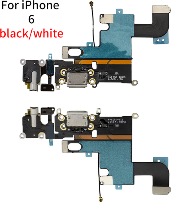 Tkgz İphone 6G FULL Şarj Kulaklık Soketi (SİYAH) - Image 1