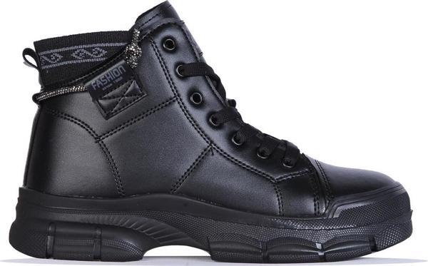 Twingo 2025 Siyah Nova Kürklü Kadın Düz Bot - Image 1