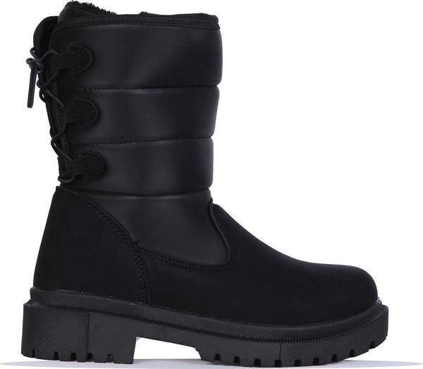 Twingo 980 Siyah Zümrüt Kürklü Kadın Düz Bot - Image 1