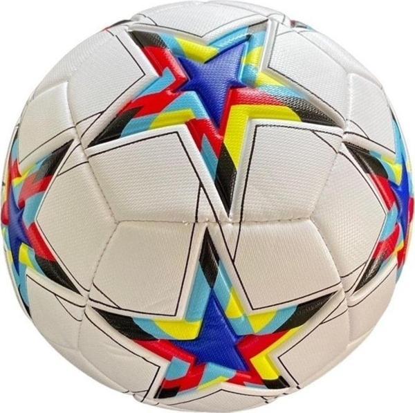 faial Sert Zemin Dikişli Futbol Topu Halı Saha Topu Maç Topu 4 Astarlı Desenli Top - Image 1