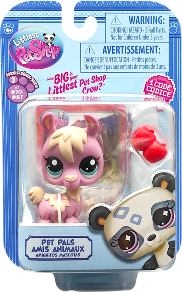 Hasbro Littlest Pet Shop Tekli Figür 00522 G7#71 MOR LAMA - Image 1