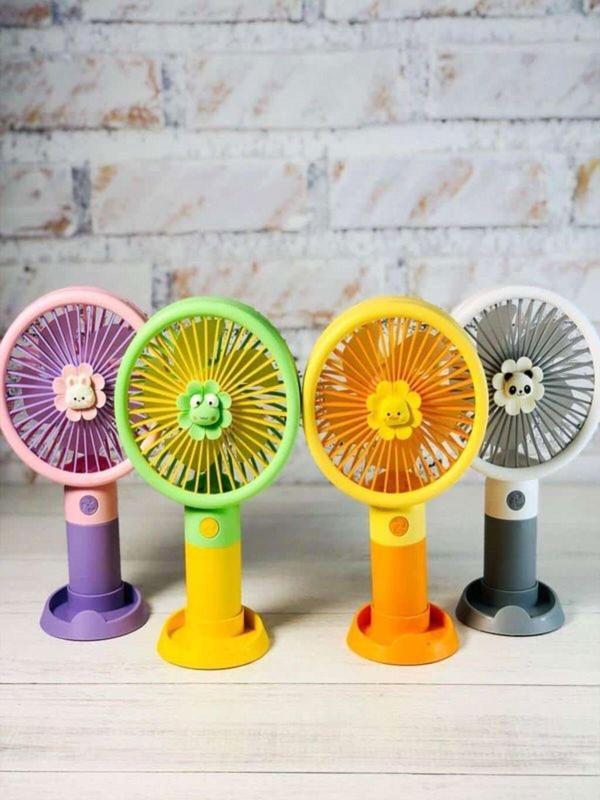 3D Şarjlı Mini Fan Masa Üstü Vantilatörü Usb Soğutucu Sessiz El Fanı - Image 1