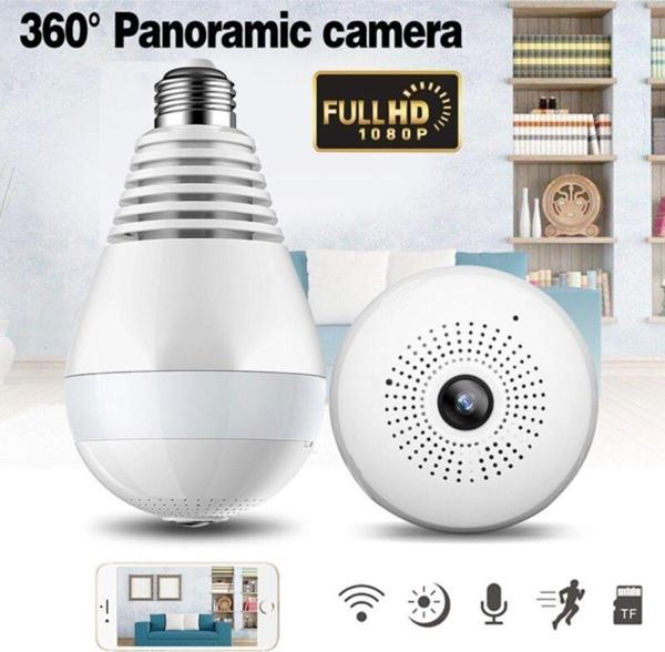 Kingboss Ip-28 Ampul Şeklinde 360 Derece Panoramik Wifi Ağ Ip Kamera - Image 1