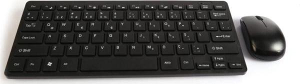 Kingboss Kablosuz Türkçe Q Klavye + Mouse Set 2.4Ghz Siyah - Image 1