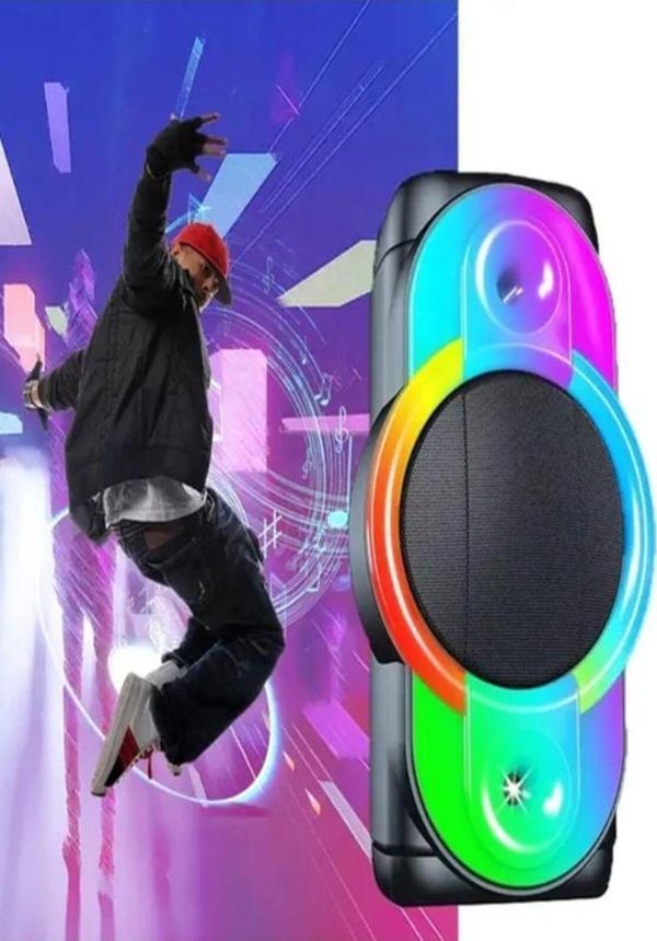 Ultratekno Ndr-128A Full Rgb Panel 12 İnç 40 Watt Taşınabilir Büyük Boy Bluetooth Mikrofonlu Hoparlör - Image 1