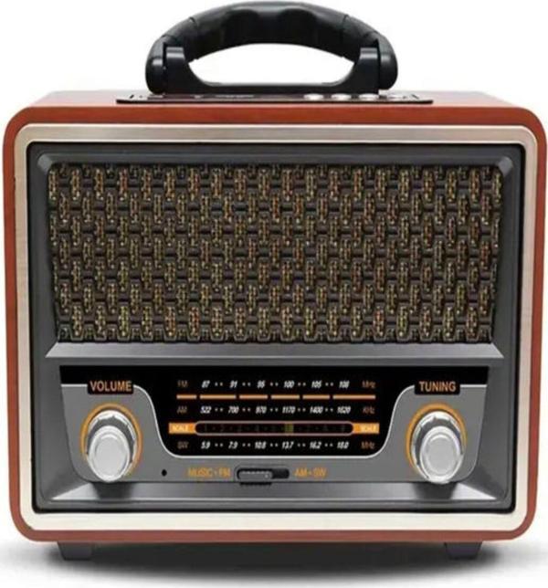 Ultratekno Nostaljik Görünümlü Ahşap Radyo Bluetooth Hoparlör Fm Usb Tf Bt5.0 Ut-157Bt - Image 1
