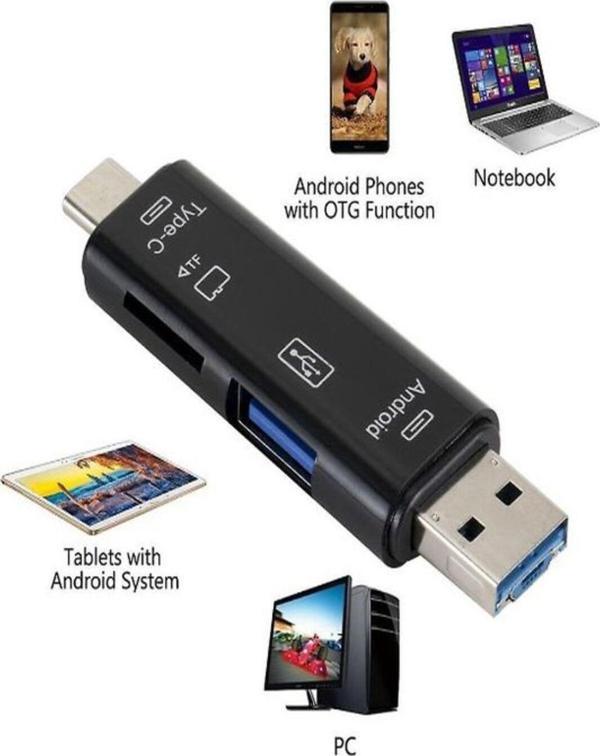 Ultratekno Tablet Ve Telefon Uyumlu Micro Sd Hafıza Kartı Ve Usb Flash Bellek , Klavye , Mouse Otg Çevirici - Image 1