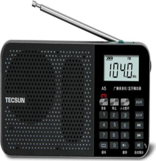 Ultratekno Tecsun A5 Taşınabilir Şarjlı Cep Radyosu Bluetooth Hoparlör Fm Radyo Mp3 Çalar & Ses Kayıt Cihazı - Image 1