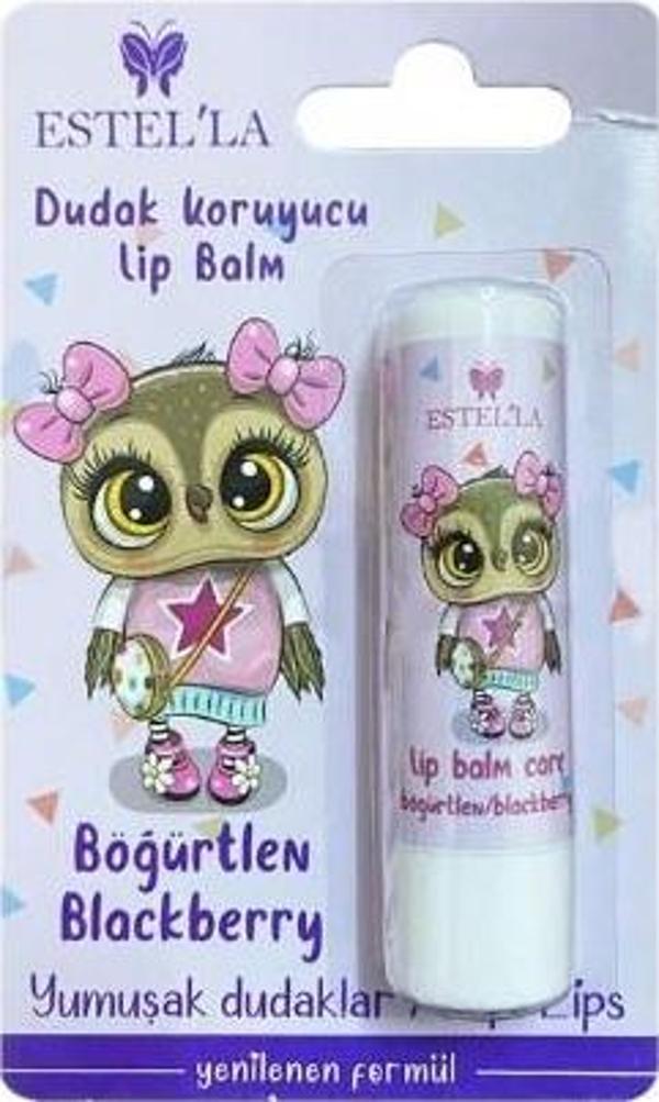 Estella Çocuk Dudak Koruyucu Lip Balm - Böğürtlen - Image 1