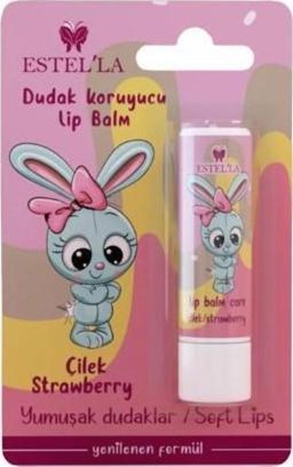 Estel'la Çocuk Dudak Koruyucu Lip Balm Çilek - Image 1