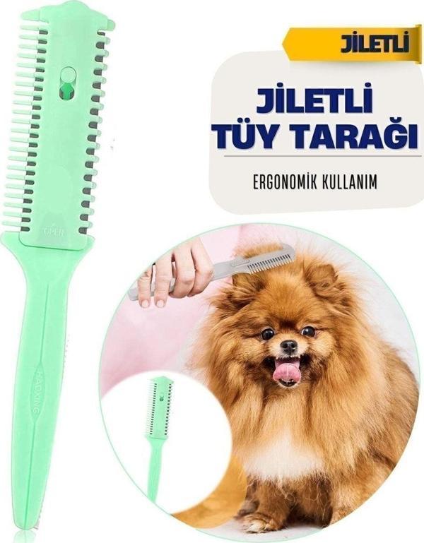 HomeCare Medium Kedi Köpek Jiletli Tüy Alma Tarağı 716439 - Image 1