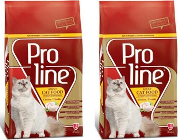 Pro Line Cat Adult Tavuklu Yetişkin Kedi Maması 1,5 Kg* 2 Adet - Image 1