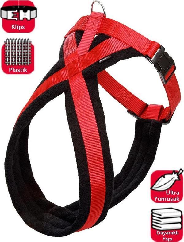 Karlıe Göğüs Tasma Ymş. Gçl. 84-120cm Siyah-kırm. - Image 1