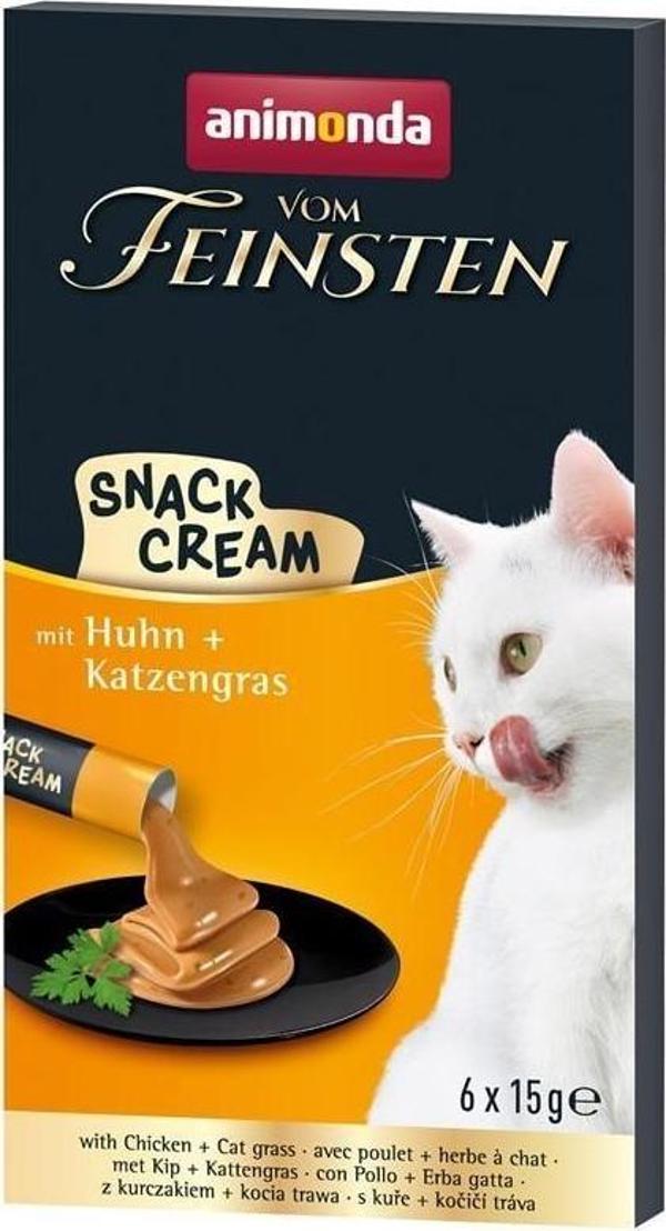 Animonda Snack Carny Tavuklu & Kedi Otlu Kedi Kreması 6x15 gr - Image 1