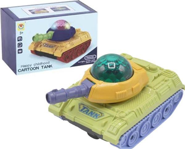 3D Işıklı Sesli Çarp Dön Sensörlü Tank - Image 1