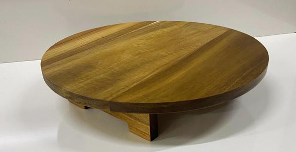 Akasya Yuvarlak Ayaklı Sunumluk 33 CM - Image 1