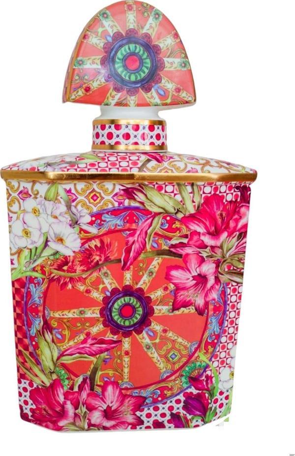 Lilyum Desen Porselen Parfüm Şişesi 375ml Large 19cm - Image 1