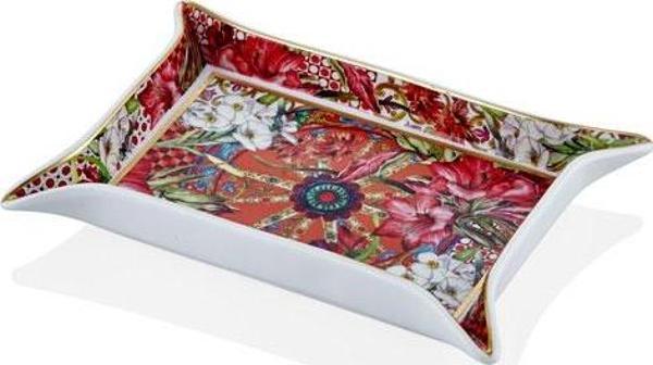 Lilyum Desen Porselen Kültablası Small 22cm - Image 1