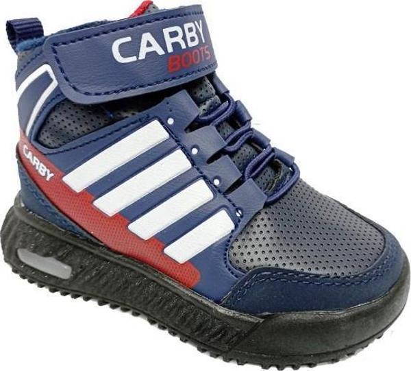 Carby 2021-B Bebe Sneakers Bot Laci Beyaz Kırnızı - Image 1