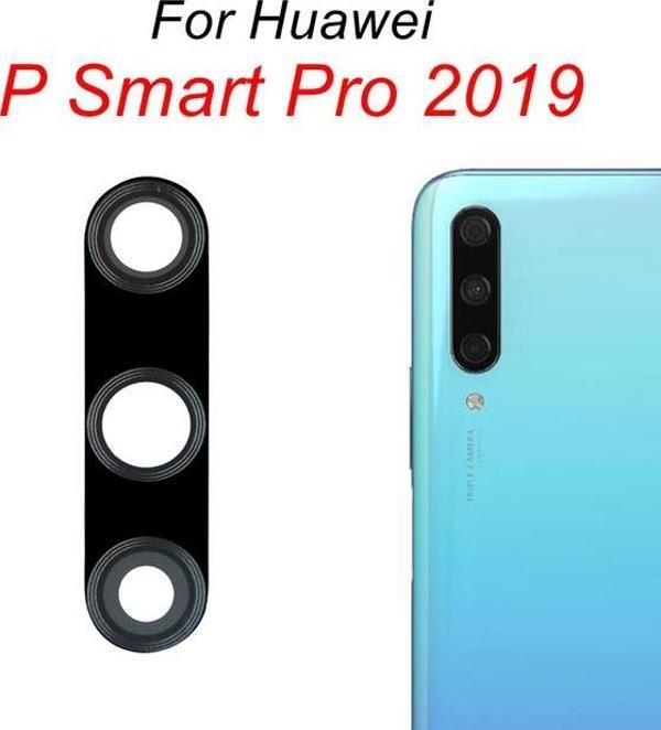 Tkgz Huawei PSMART PRO Arka Kamera Camı Lens Yapışkanlı - Image 1