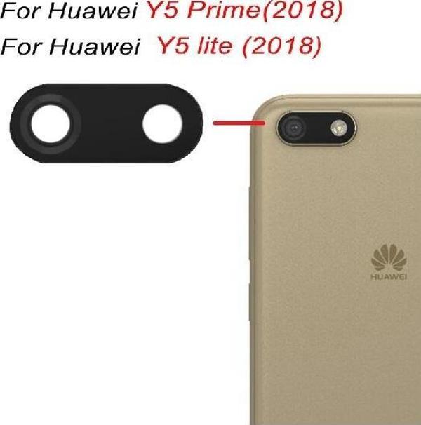 Tkgz Huawei Y5 2018 Arka Kamera Camı Lens Yapışkanlı - Image 1