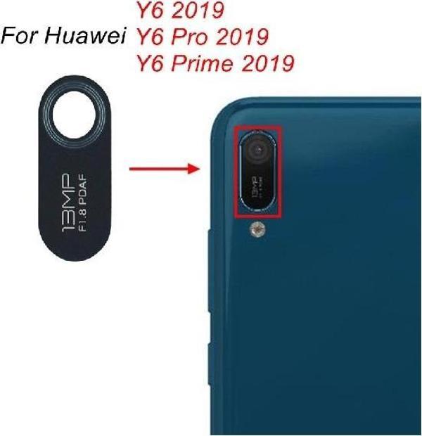 Tkgz Huawei Y6 2019 Arka Kamera Camı Lens Yapışkanlı - Image 1