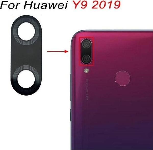 Tkgz Huawei Y9 2019 Arka Kamera Camı Lens Yapışkanlı - Image 1