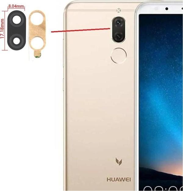 Tkgz Huawei MATE 10 LİTE Arka Kamera Camı Lens Yapışkanlı - Image 1
