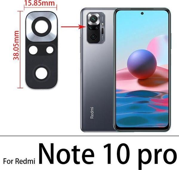 Tkgz Xiaomi REDMİ NOTE 10 PRO Arka Kamera Camı Lens Yapışkanlı - Image 1