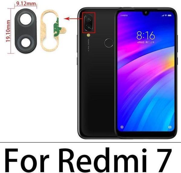 Tkgz Xiaomi REDMİ 7 Arka Kamera Camı Lens Yapışkanlı - Image 1