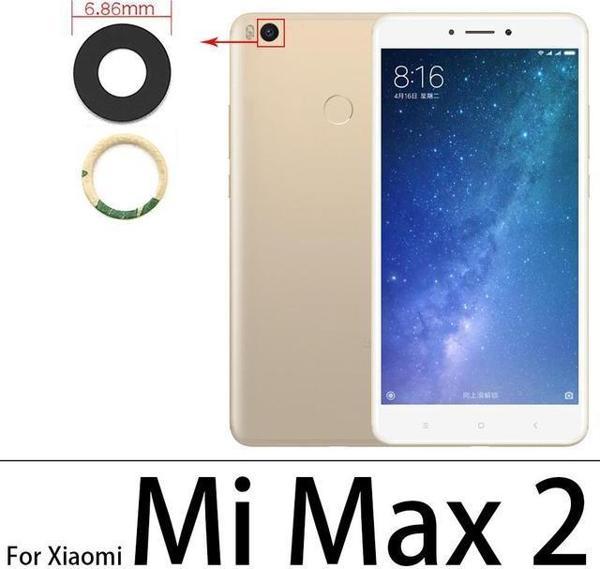 Tkgz Xiaomi Mİ MAX 2 Arka Kamera Camı Lens Yapışkanlı - Image 1