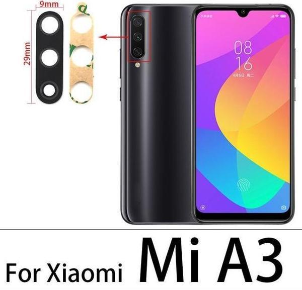 Tkgz Xiaomi MİA3 Arka Kamera Camı Lens Yapışkanlı - Image 1