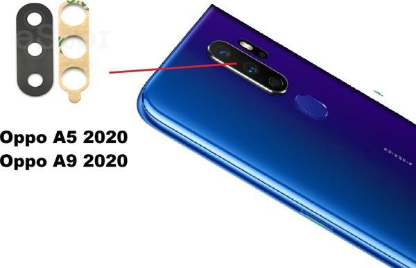Tkgz OPPO A9 2020 Arka Kamera Camı Lens Yapışkanlı - Image 1
