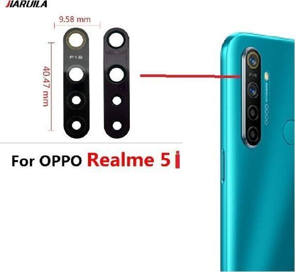 Tkgz OPPO REALME 5İ Arka Kamera Camı Lens Yapışkanlı - Image 1