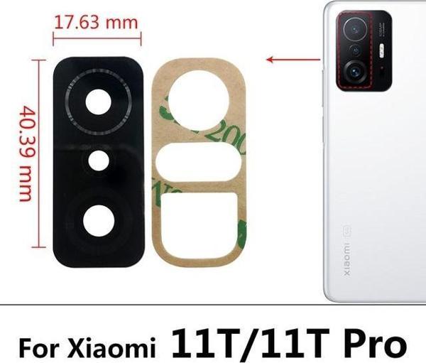 Tkgz Xiaomi Mİ 11T Arka Kamera Camı Lens Yapışkanlı - Image 1