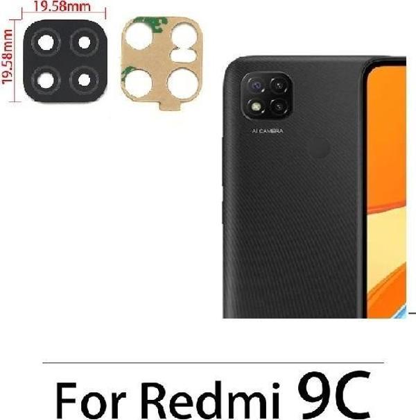 Tkgz Xiaomi REDMİ 10C Arka Kamera Camı Lens Yapışkanlı - Image 1