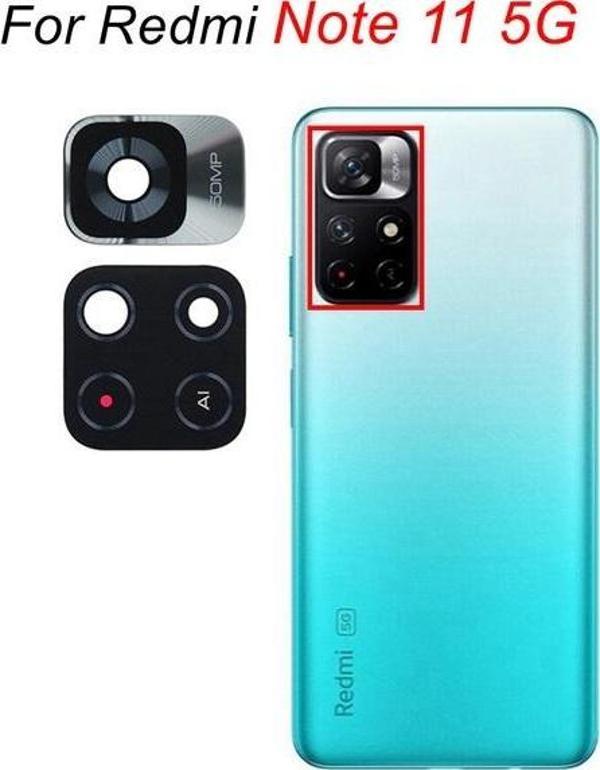 Tkgz Xiaomi REDMİ NOTE 11 5G Arka Kamera Camı Lens Yapışkanlı - Image 1