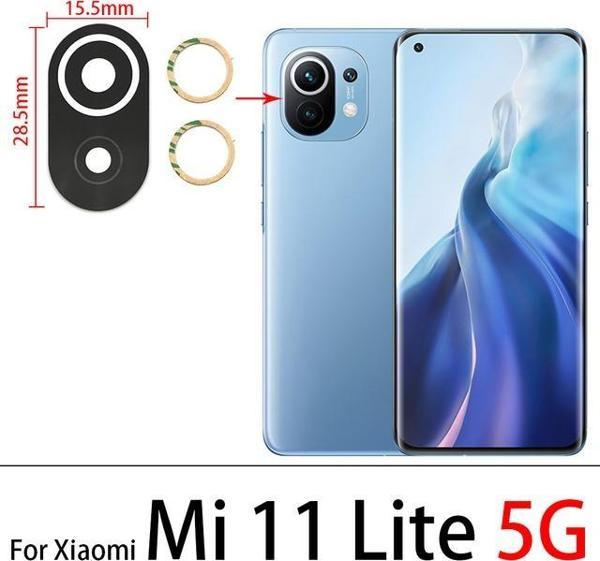 Tkgz Xiaomi Mİ 11 LİTE Arka Kamera Camı Lens Yapışkanlı - Image 1