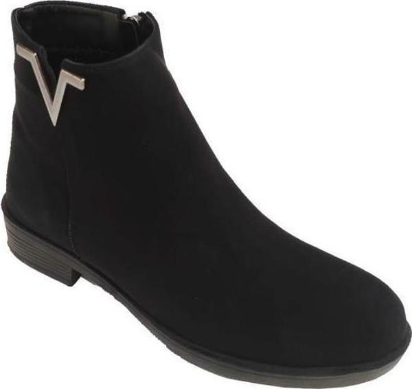 Sdf 160-24 Deri Fashion Fermuarlı Termo Kadın Bot - Image 1