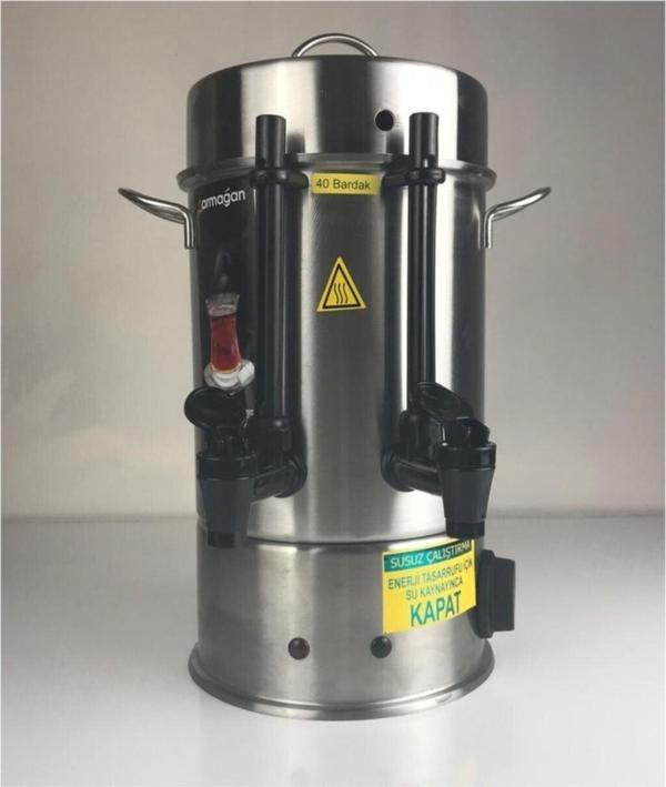 Armağan Çaymatik 80 Bardak Çelik Termostatlı Semaver - Image 1