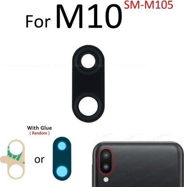 Tkgz Samsung Galaxy M10 Arka Kamera Camı Lens Yapışkanlı - Image 1