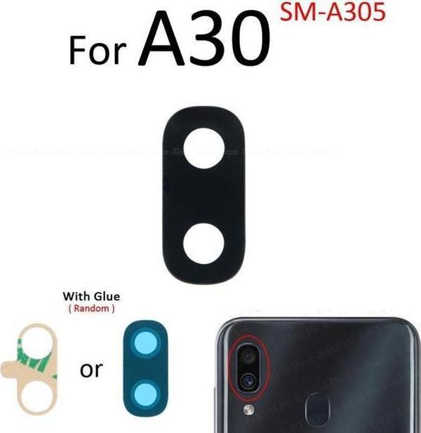 Tkgz Samsung Galaxy A30 Arka Kamera Camı Lens Yapışkanlı - Image 1