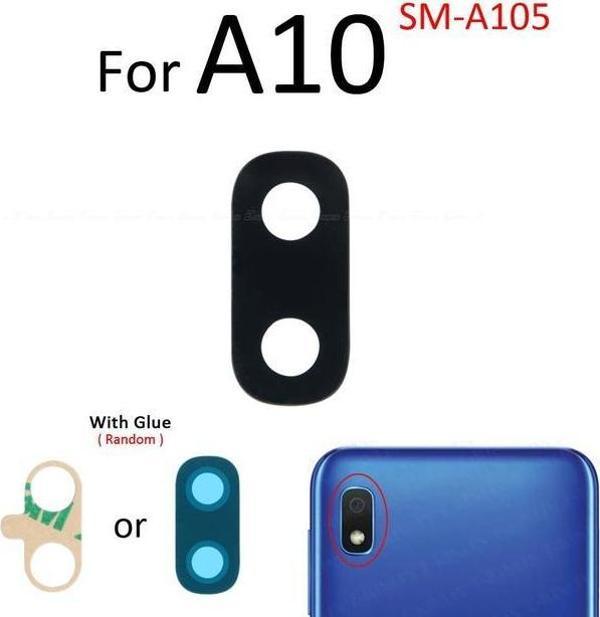 Tkgz Samsung Galaxy A10 Arka Kamera Camı Lens Yapışkanlı - Image 1