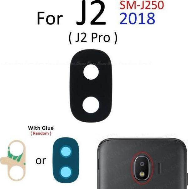 Tkgz Samsung Galaxy J250 Arka Kamera Camı Lens Yapışkanlı - Image 1