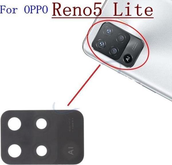 Tkgz OPPO RENO 5 LİTE Arka Kamera Camı Lens Yapışkanlı - Image 1